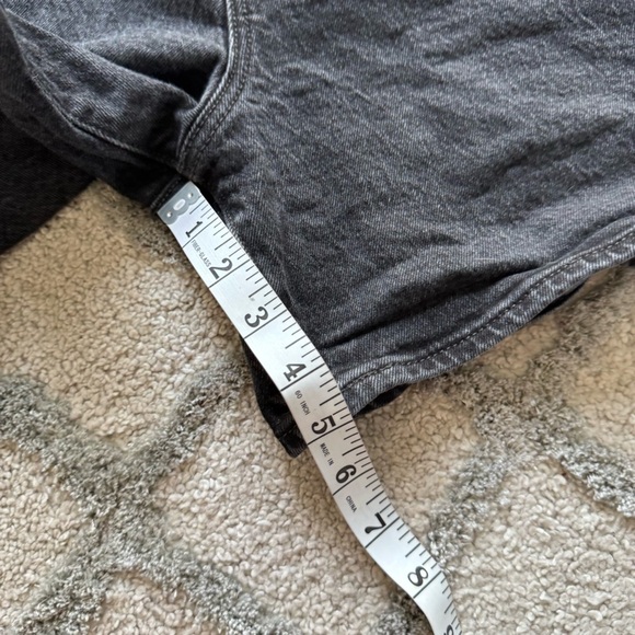 Levi’s wedgie shorts denim jean shorts high rise washed black 26 - Picture 7 of 12